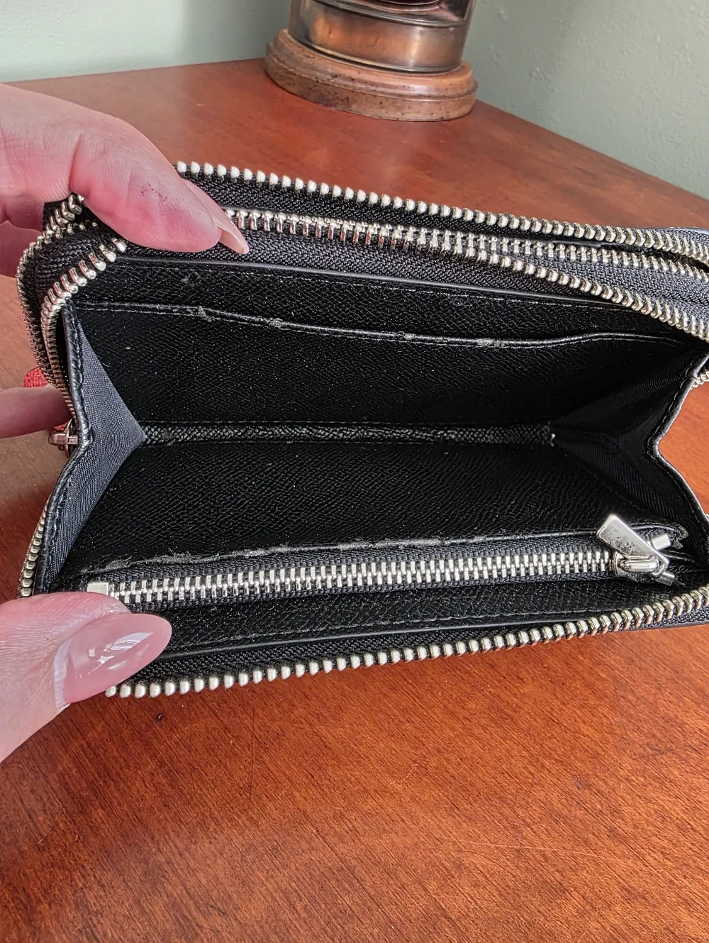 Coach 63664 Coachella Dreamweaver Tribe Double Zip Wallet
